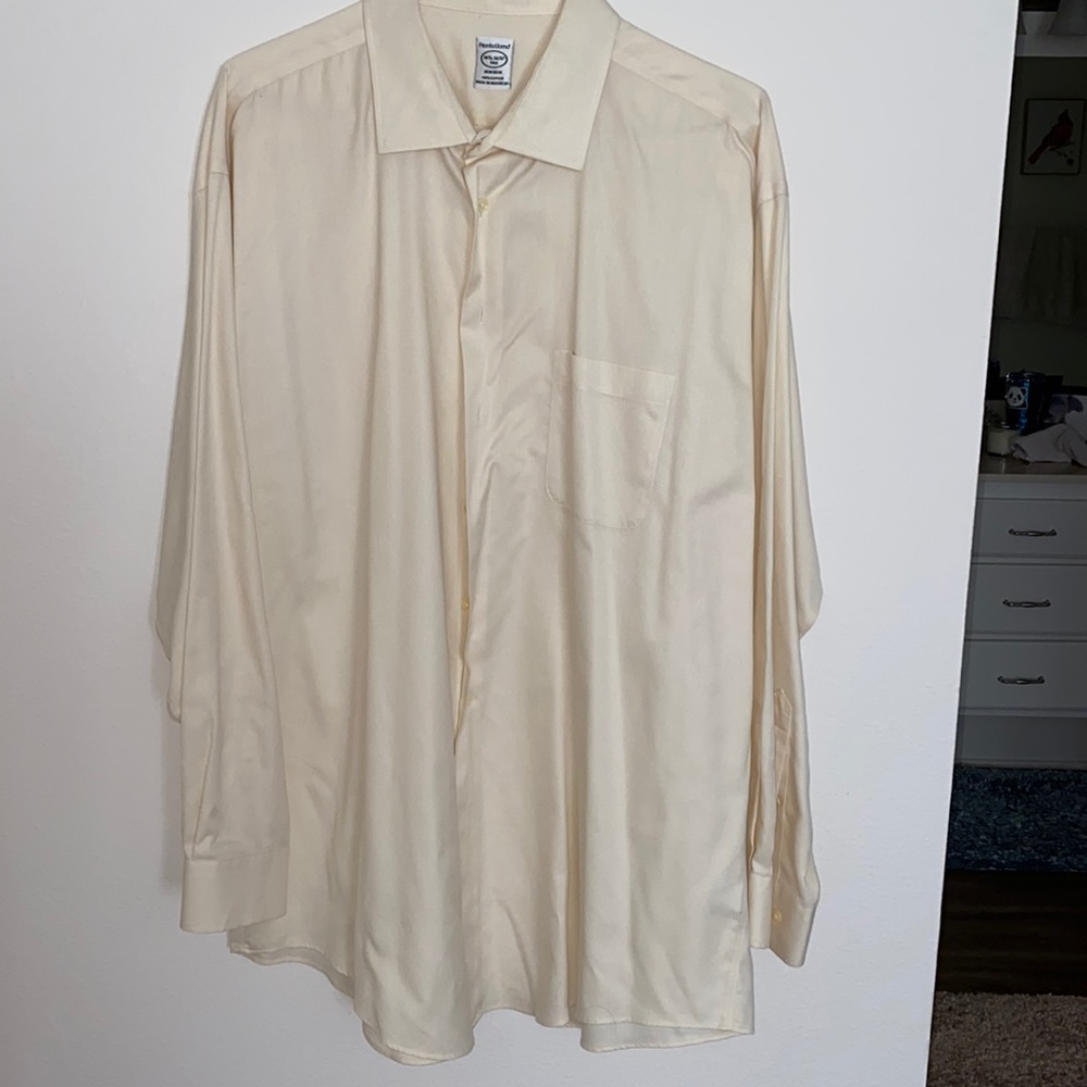 Pronto Upmo dress shirt, cream, 18.5, 36/37 tall